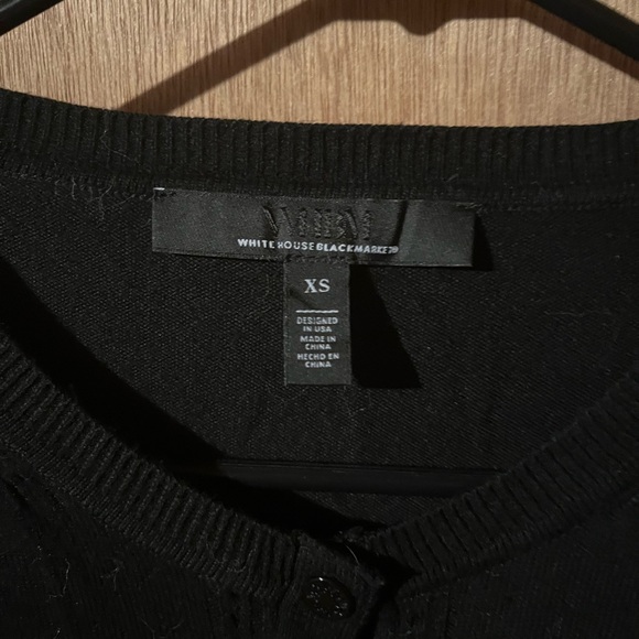 White House Black Market Classic Black Sweater - Picture 3 of 4